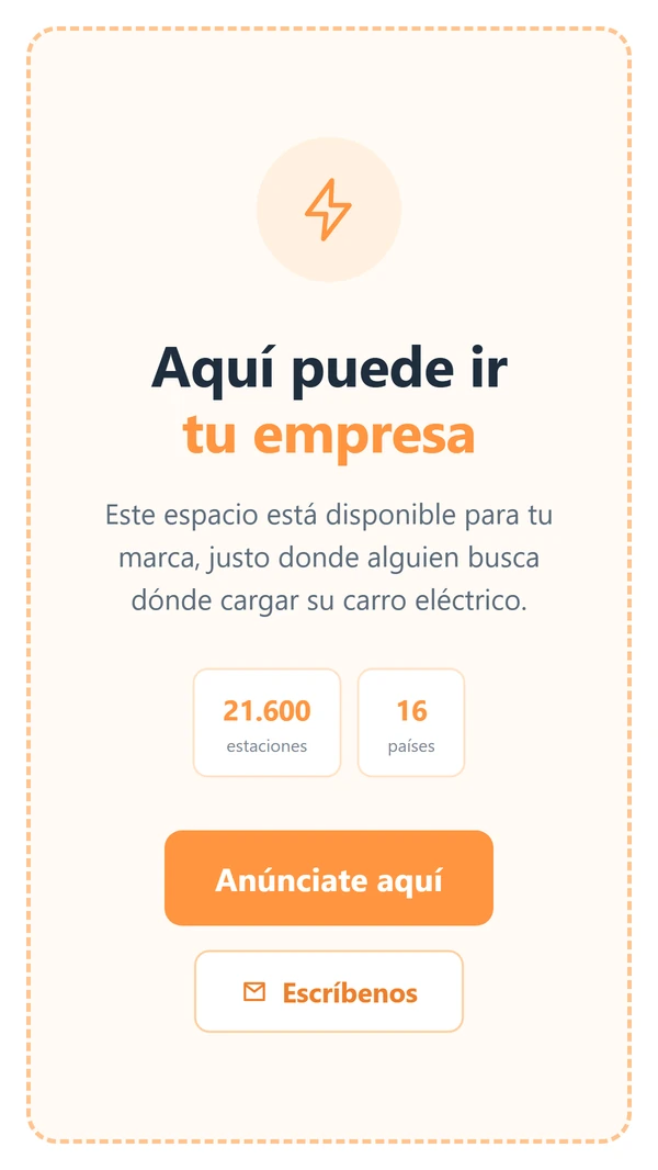 Espacio publicitario disponible: aquí puede ir tu empresa, con 21.600 estaciones y 16 países, y botón para anunciarse escribiendo a info@fullcarro.com