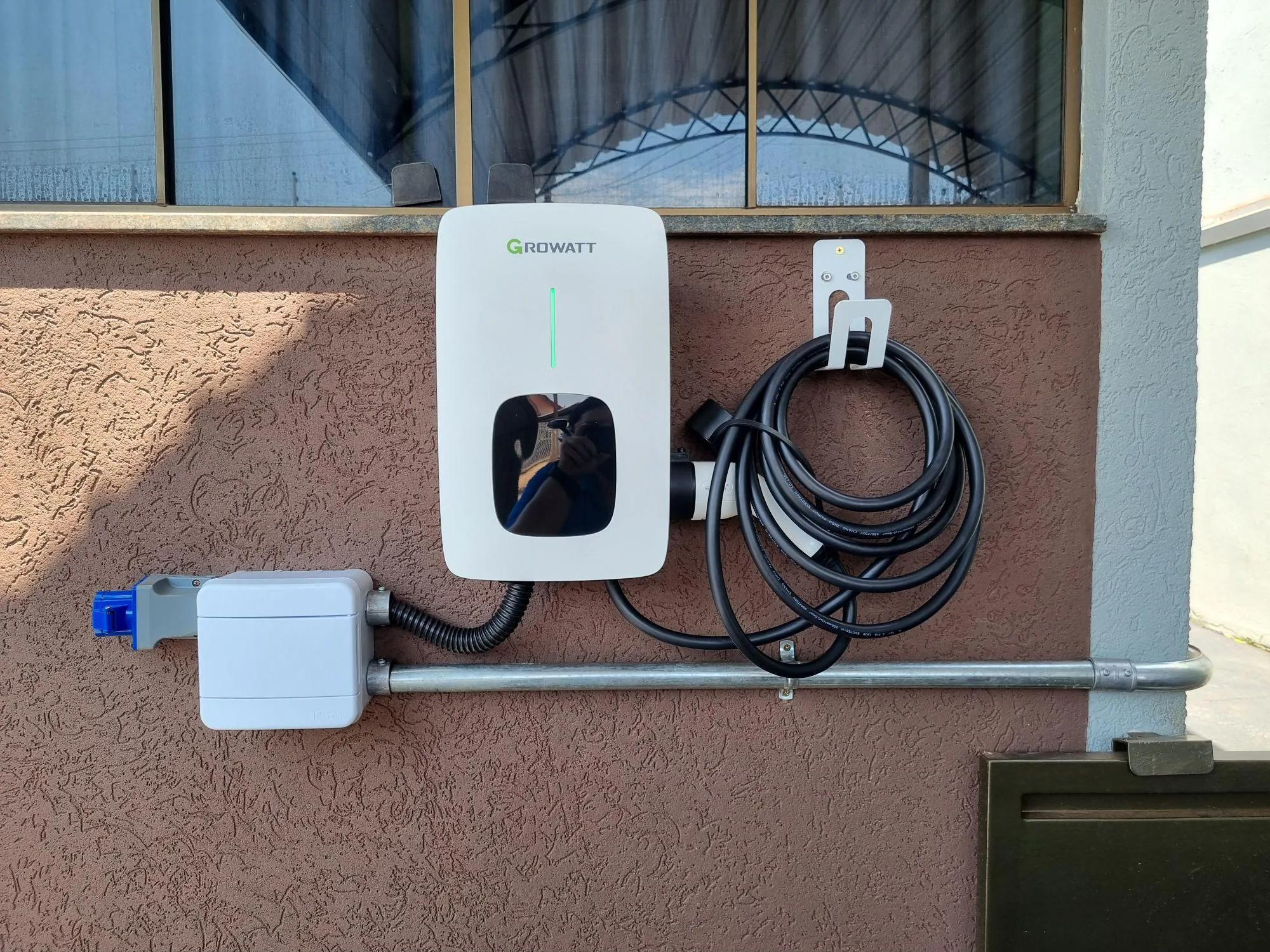 CARREGADOR WALLBOX VEICULAR GROWATT 7KW