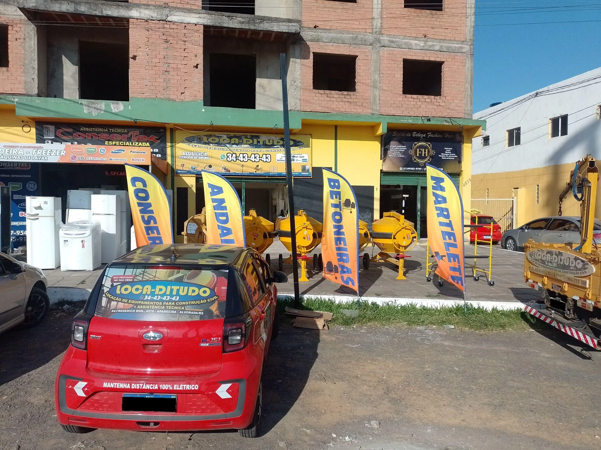 LOCADITUDO LOCADORA DE MÁQUINAS EQUIPAMENTOS DA CONTRUÇÃO CIVIL. WHATSAPP 5134434343