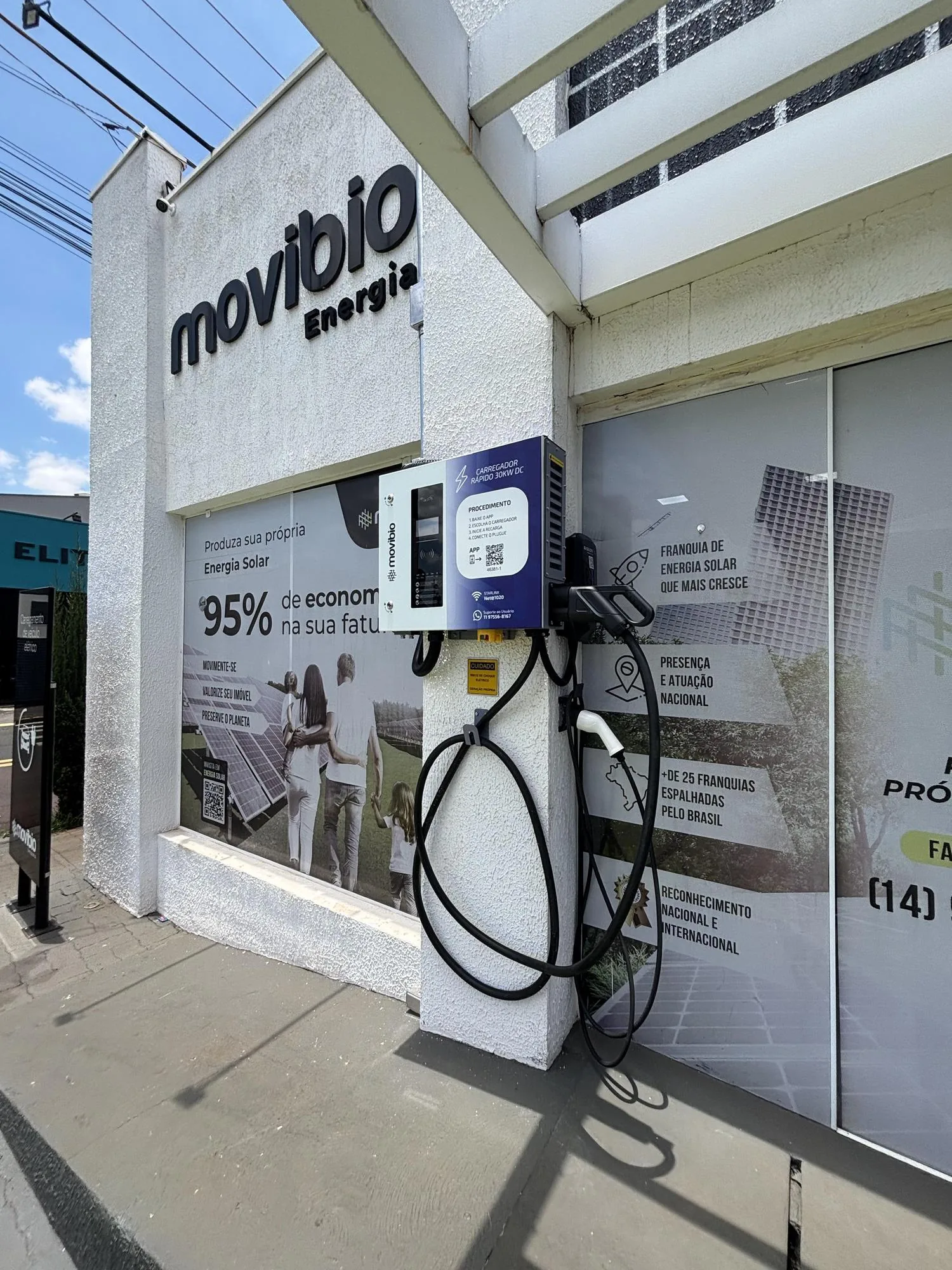 ESTAÇÃO DE RECARGA - MOVIBIO ENERGIA SOLAR