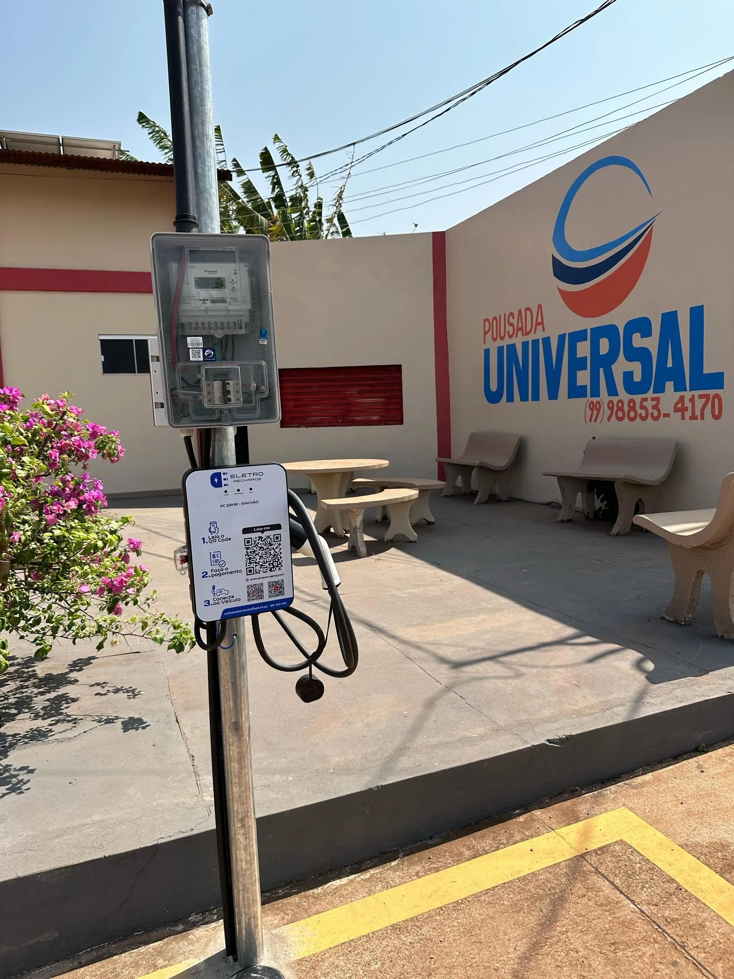 ESTAÇÃO 22KW AC - ELETRORECHARGE - POUSADA UNIVERSAL