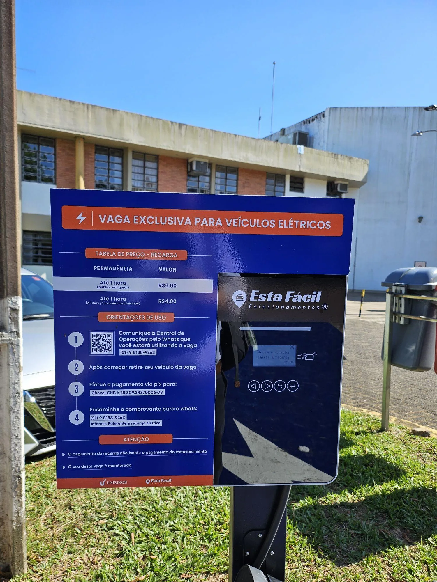 ESTACIONAMENTO E2 ESCOLA DE SAÚDE (PRÉDIO E01) / ANFITEATRO PDE WERNER