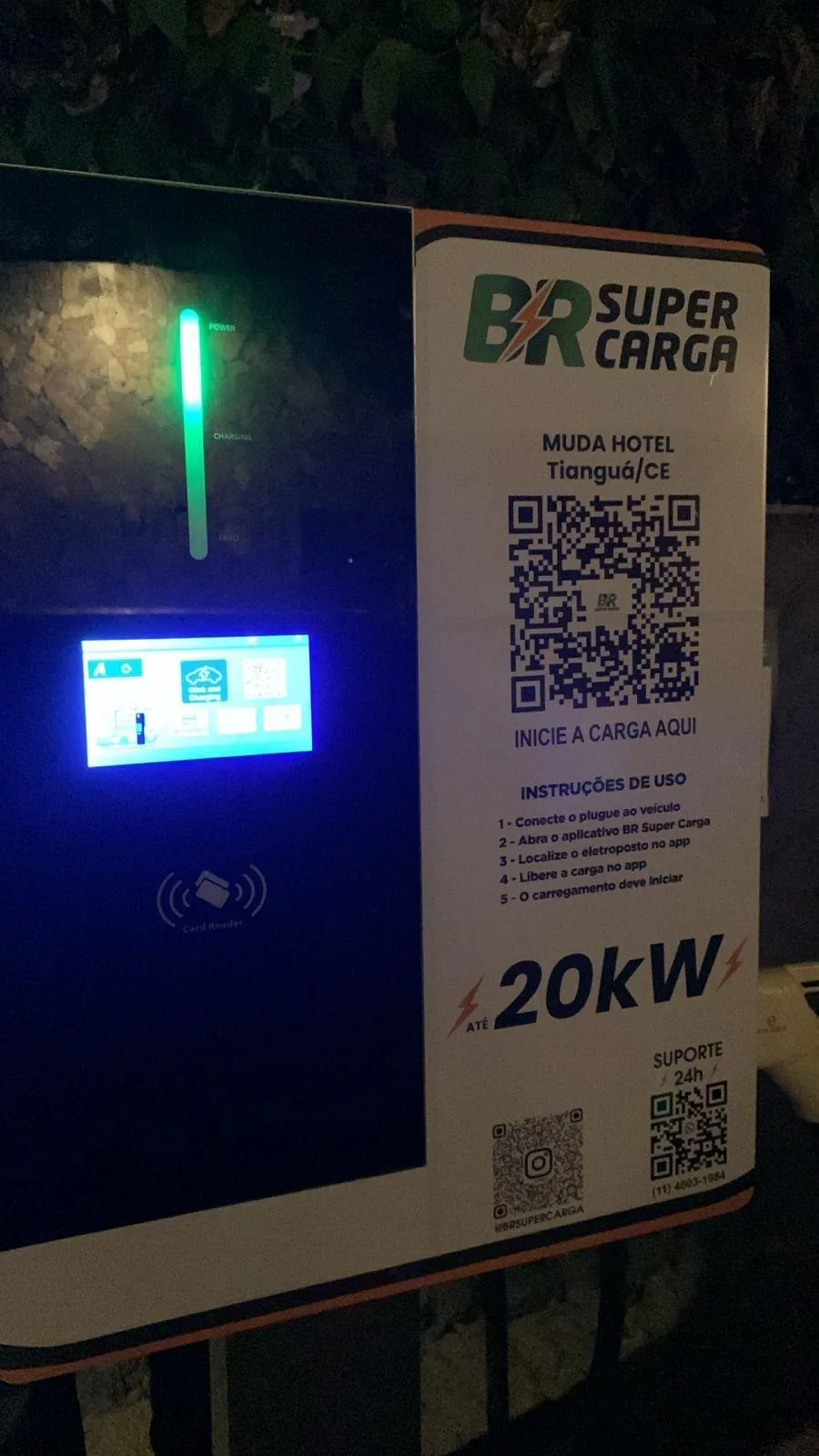 BR SUPER CARGA - MUDA HOTEL - 20KW - TIANGUÁ