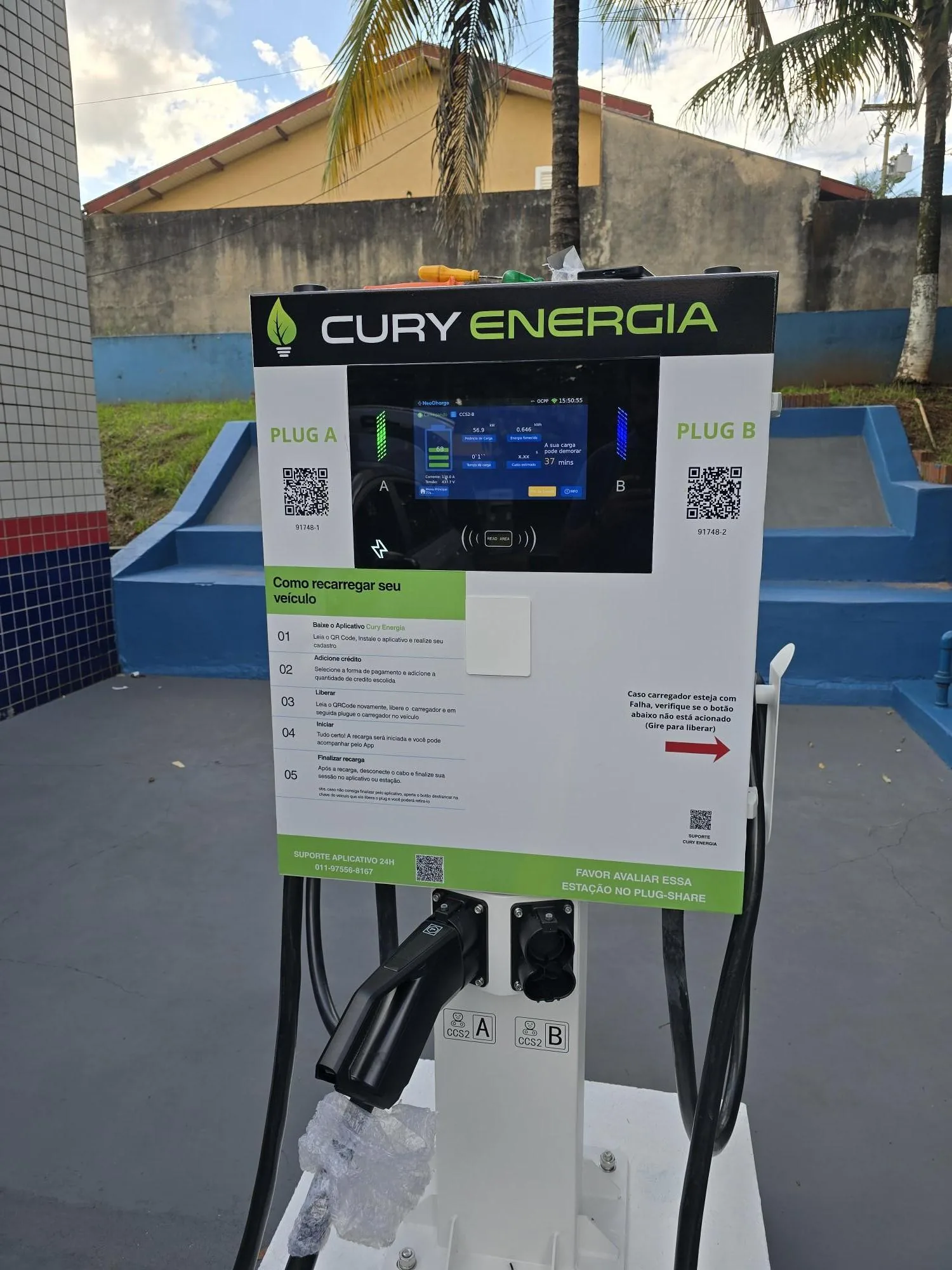 ELETROPOSTO 60KW POSTO HM - CURY ENERGIA