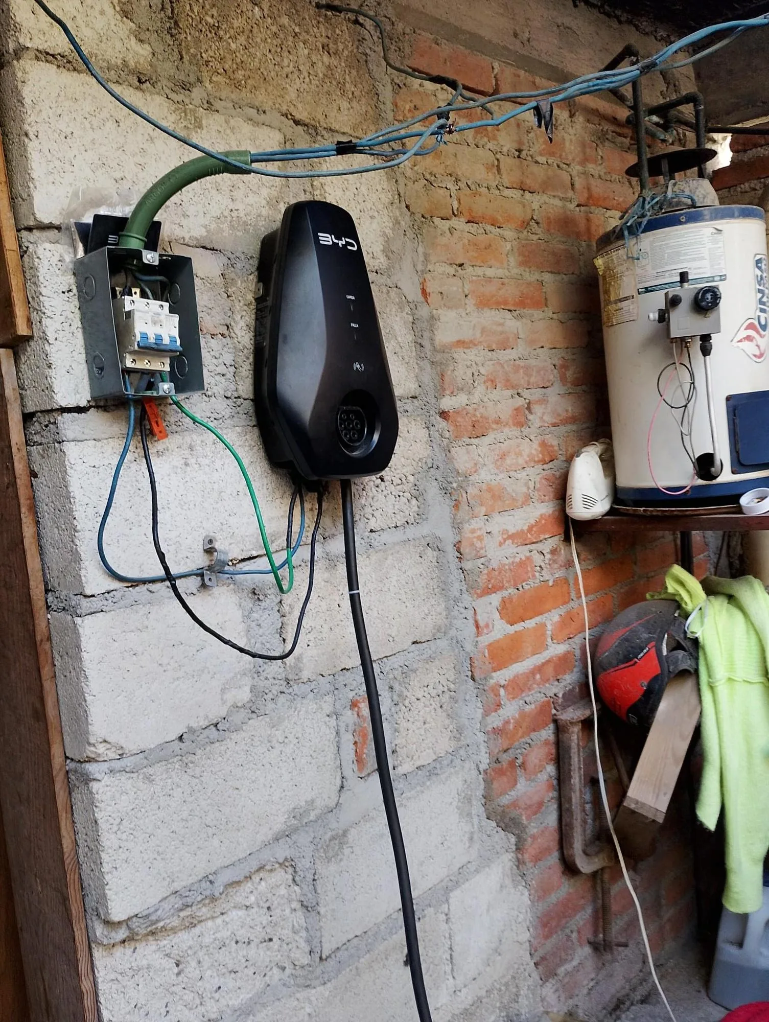 Punto de carga en San Mateo Xoloc