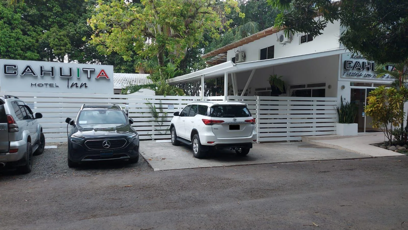 Punto de carga en Cahuita